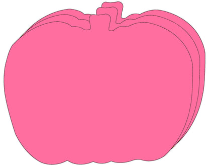 SHAPES ETC. Pretty in Pink-O-Ween Pumpkin Single Color Super Cut-Outs- 8” x 10”