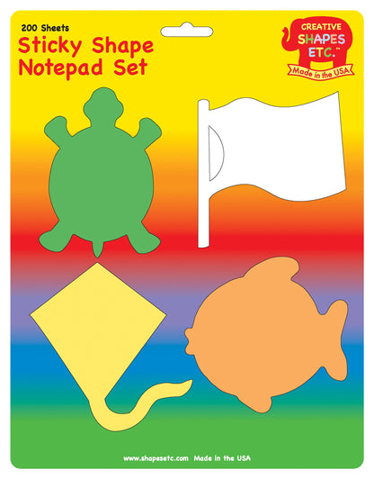 SHAPES ETC. Sticky Notepad Set - Summer