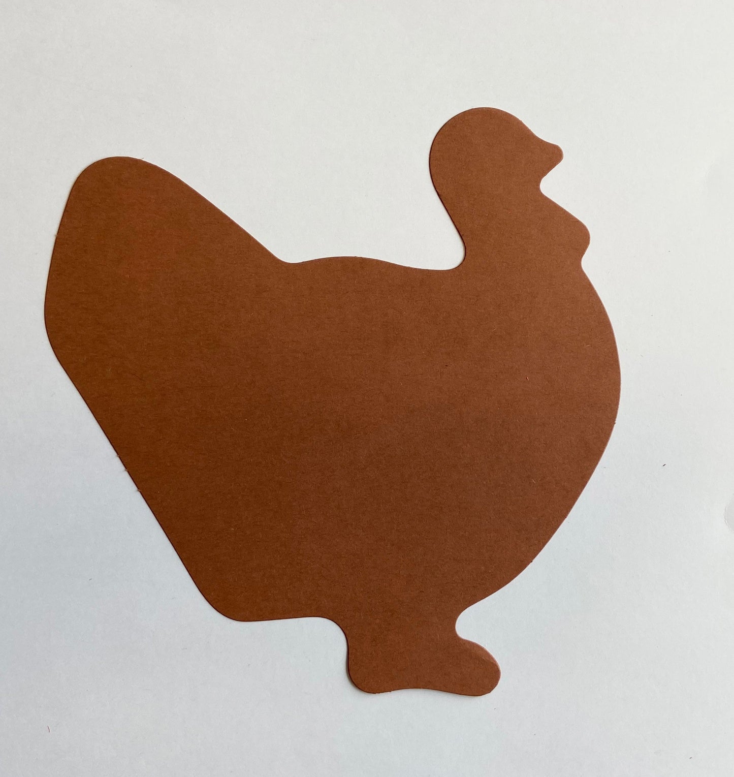 SHAPES ETC. Turkey Single Color Super Cut-Outs- 8” x 10”