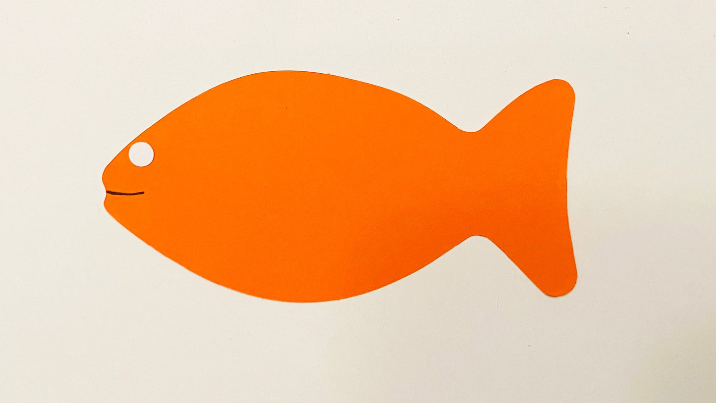 SHAPES ETC. Faith Fish Large Assorted Color Cut-Outs