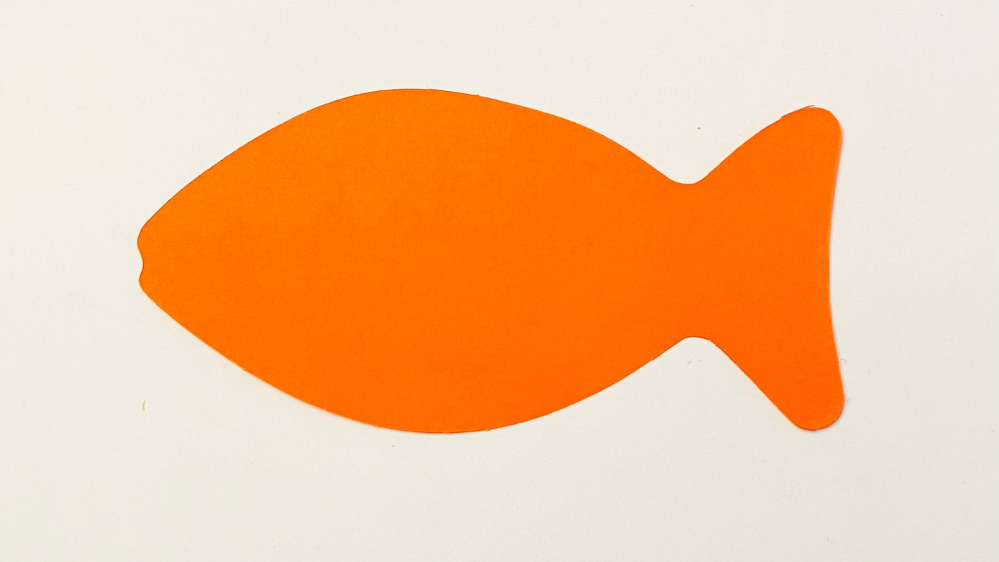 SHAPES ETC. Faith Fish Large Assorted Color Cut-Outs