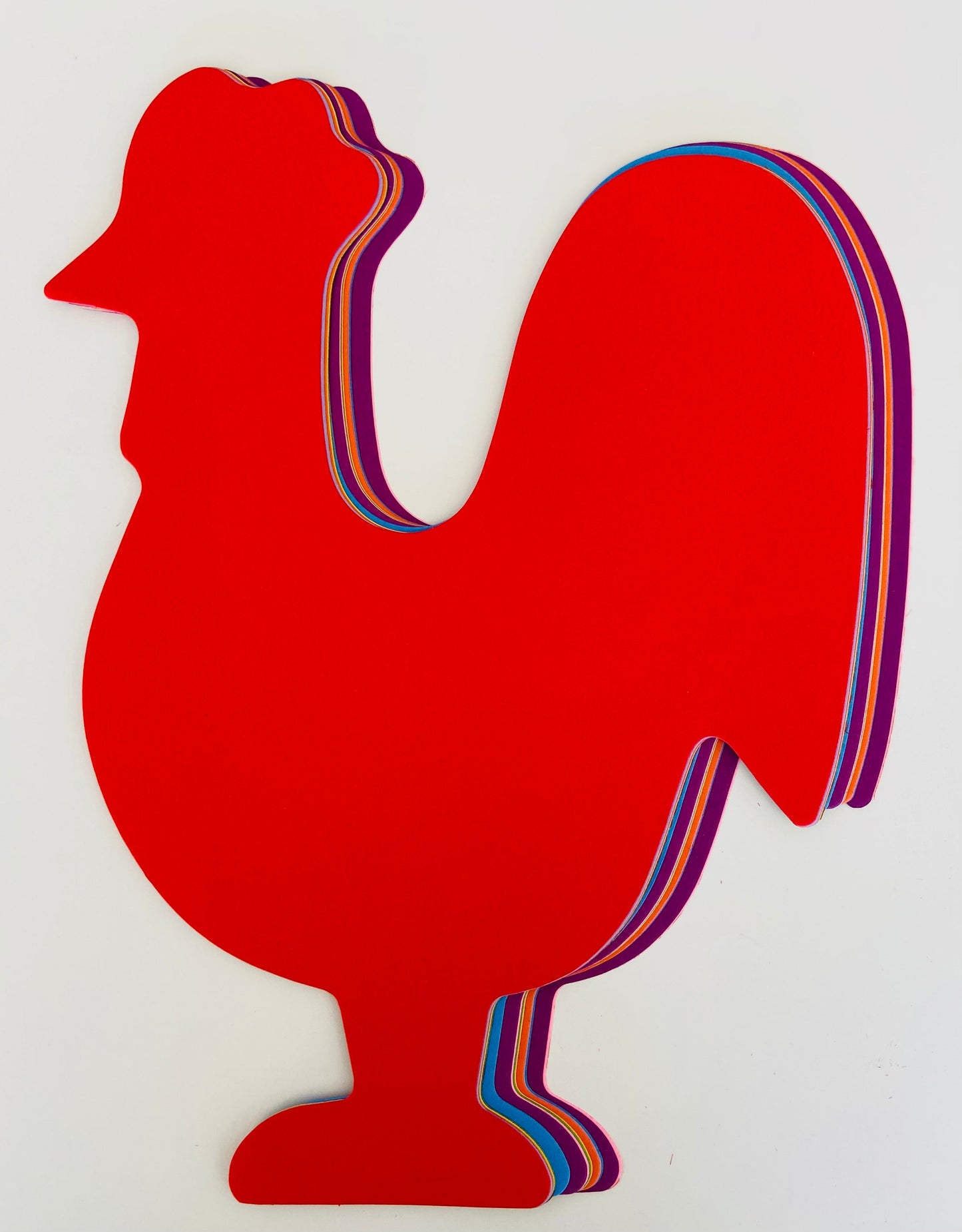 SHAPES ETC. Rooster Assorted Color Super Cut-Outs- 8” x 10”