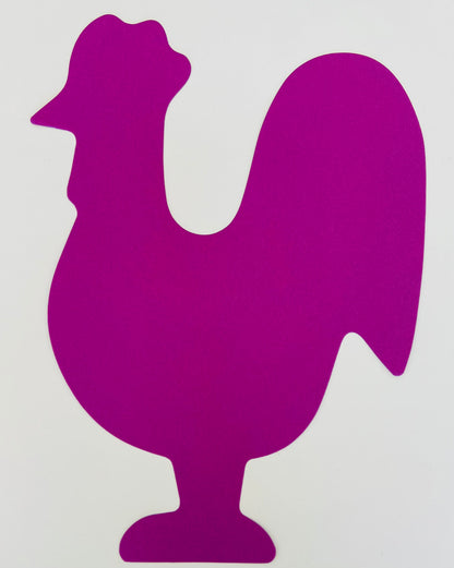 SHAPES ETC. Rooster Assorted Color Super Cut-Outs- 8” x 10”