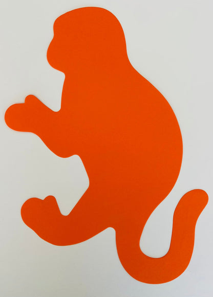 SHAPES ETC. Monkey  Assorted Color Super Cut-Outs- 8” x 10”
