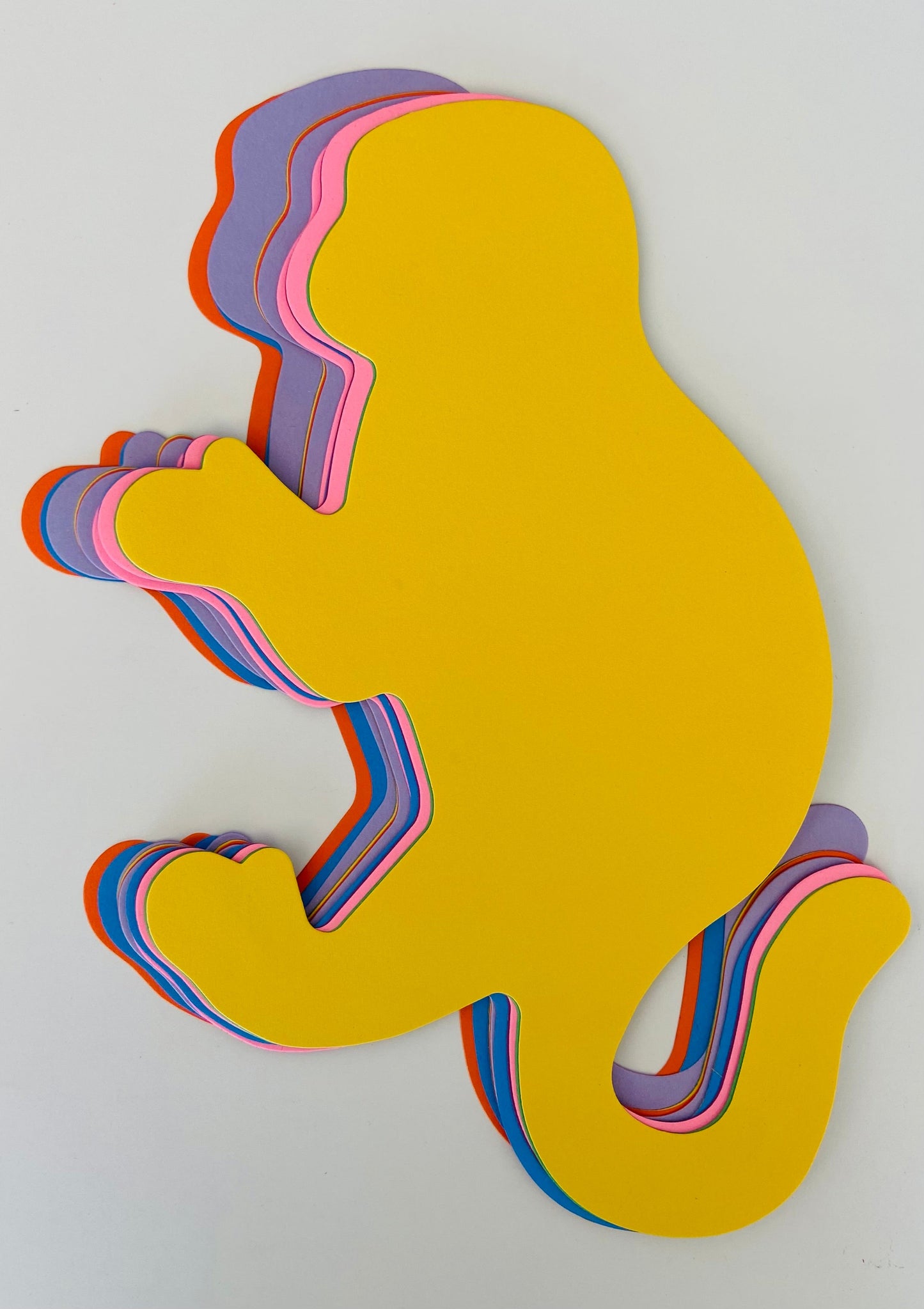 SHAPES ETC. Monkey  Assorted Color Super Cut-Outs- 8” x 10”