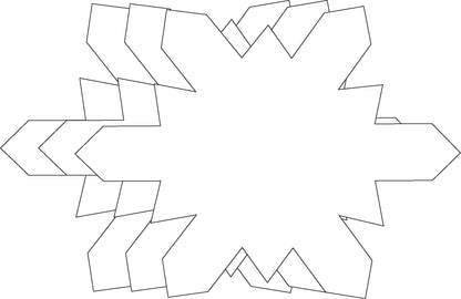 SHAPES ETC. Snowflake Single Color Super Cut-Outs- 8” x 10”