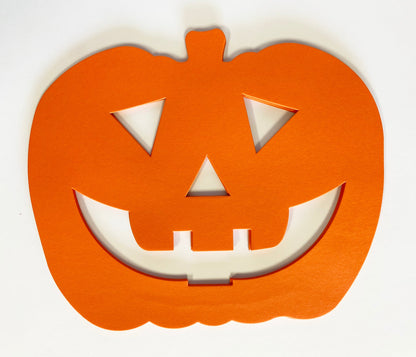SHAPES ETC. Jack O Lantern Single Color Super Cut-Outs- 8” x 10”