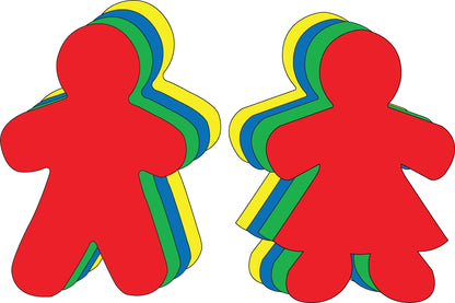 SHAPES ETC. Kid Shape Set Assorted Color Super Cut-Outs- 8” x 10”