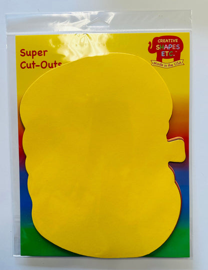 SHAPES ETC. Fall Thanksgiving Pumpkin Assorted Color Super Cut-Outs - 8in x 10in