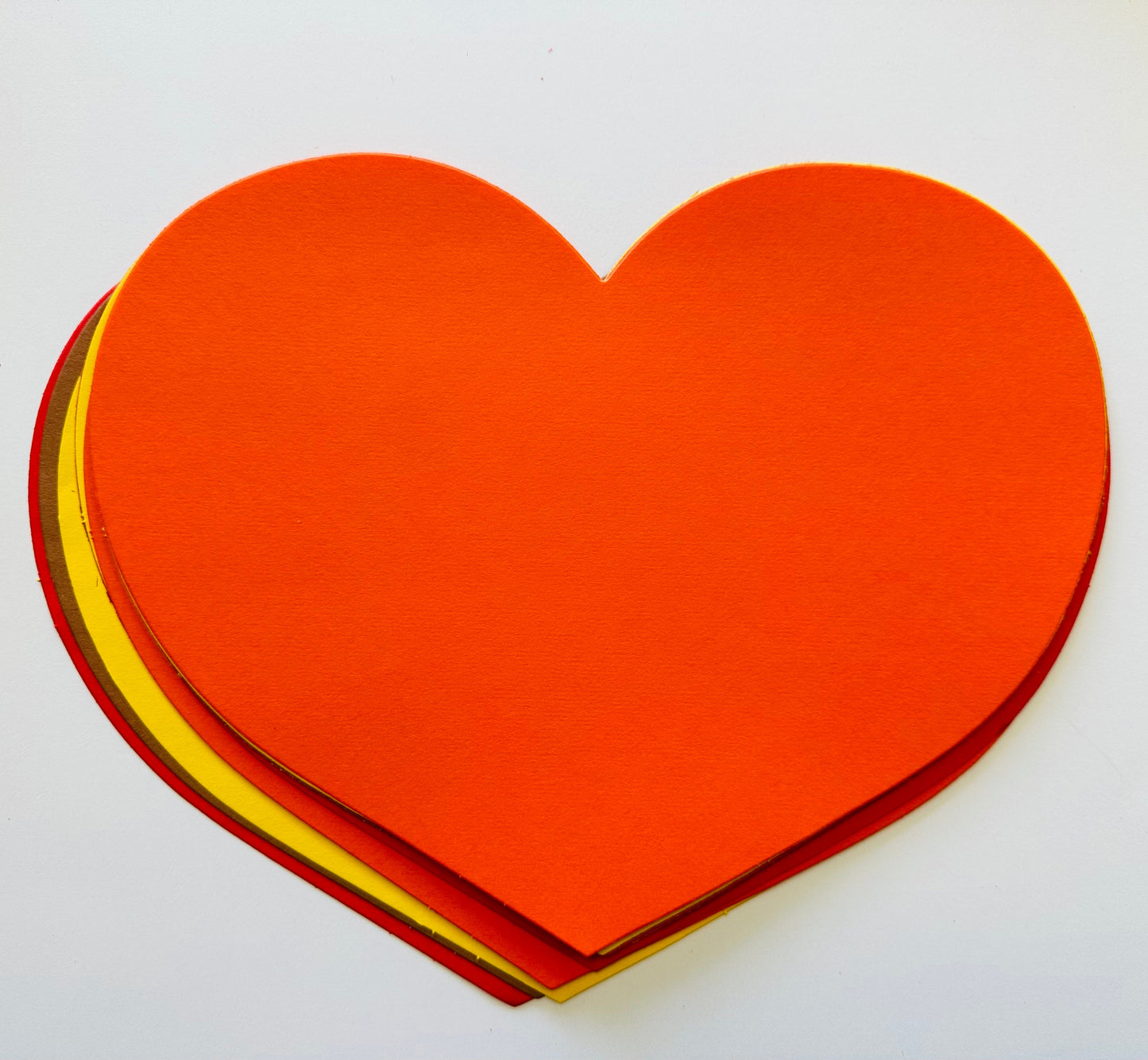 SHAPES ETC. Holiday Thanksgiving Heart Assorted Color Super Cut-Outs - 8in x 10in