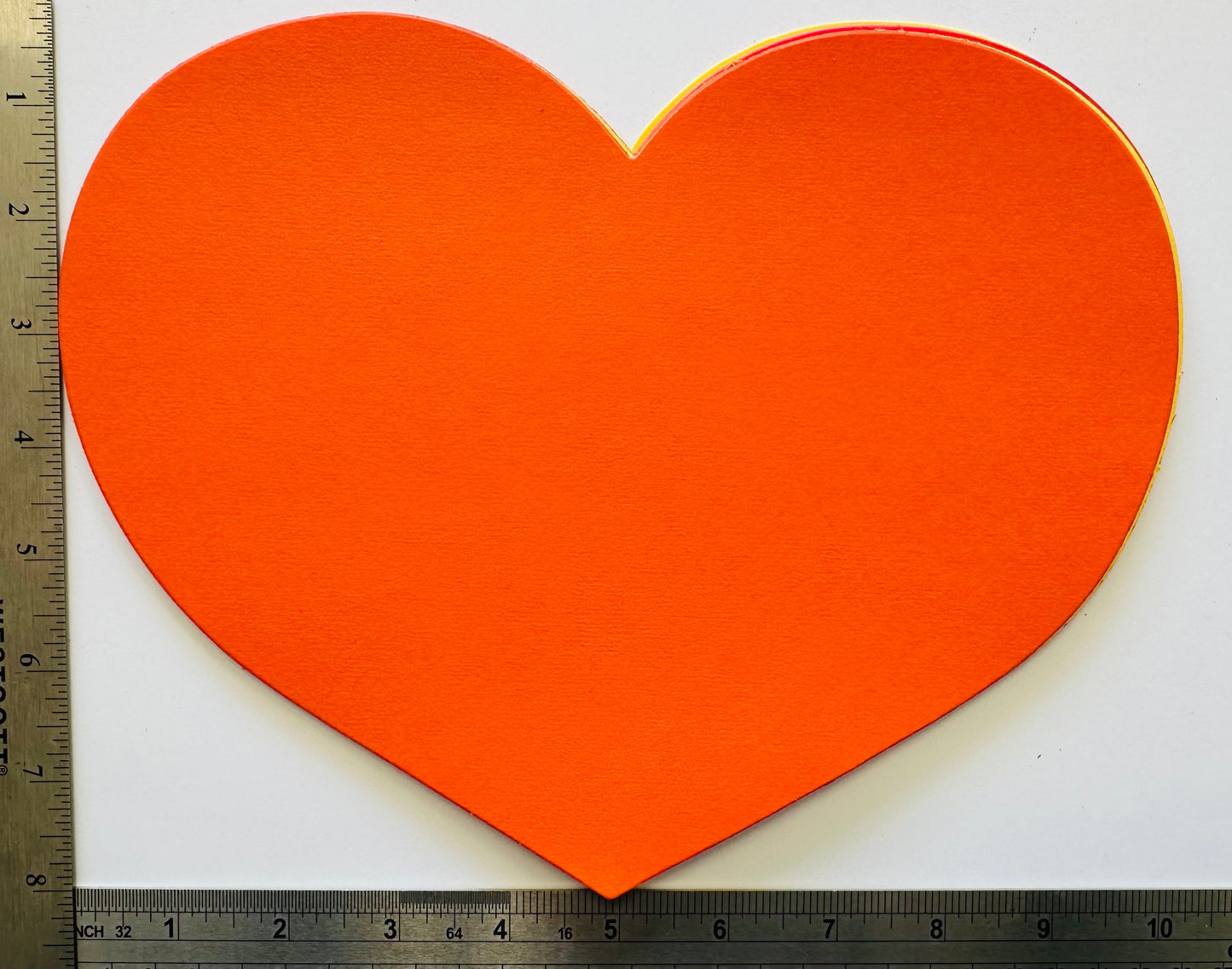 SHAPES ETC. Holiday Thanksgiving Heart Assorted Color Super Cut-Outs - 8in x 10in