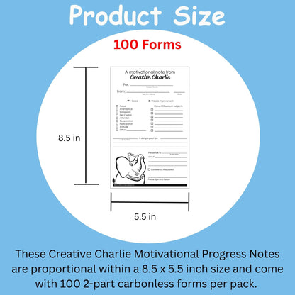 SHAPES ETC.  Notes from Teachers - Creative Charlie Motivational