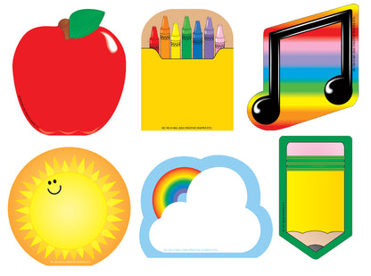 SHAPES ETC. Mini Notepad Set of 6
