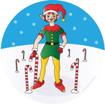 SHAPES ETC. Large Notepad - Elf Standing