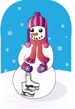 SHAPES ETC. Large Notepad - Snow Woman
