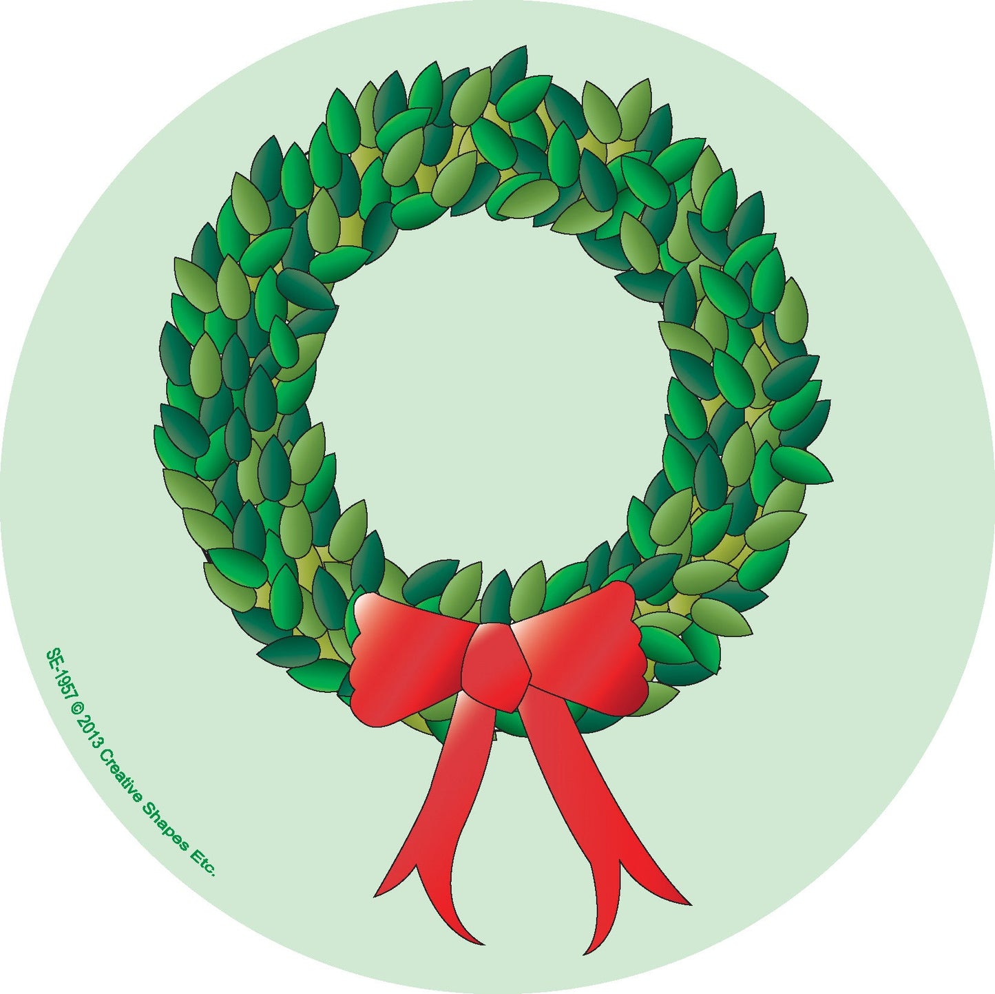 SHAPES ETC. Large Notepad - Wreath