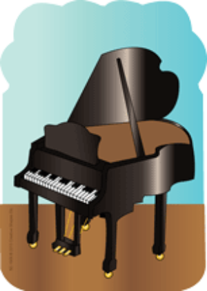 SHAPES ETC. Large Notepad - Piano