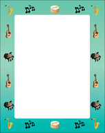 SHAPES ETC. Desinger Paper - Musical Instruments (50 Sheet Package)