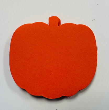 SHAPES ETC. Small Single Color Cut-Out - Orange Pumpkin