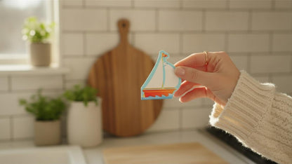 SHAPES ETC. Mini Notepad - Sailboat
