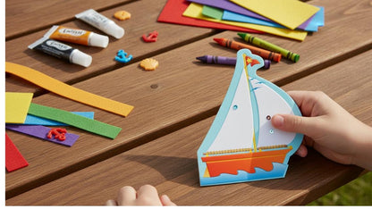 SHAPES ETC.  Large Notepad - Sailboat
