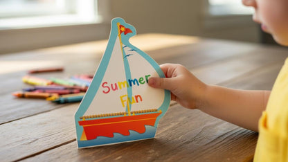 SHAPES ETC. Mini Notepad - Sailboat