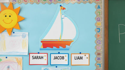 SHAPES ETC.  Large Notepad - Sailboat