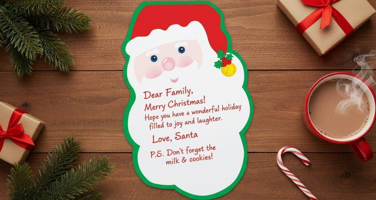 SHAPES ETC. Large Notepad - Santa Face