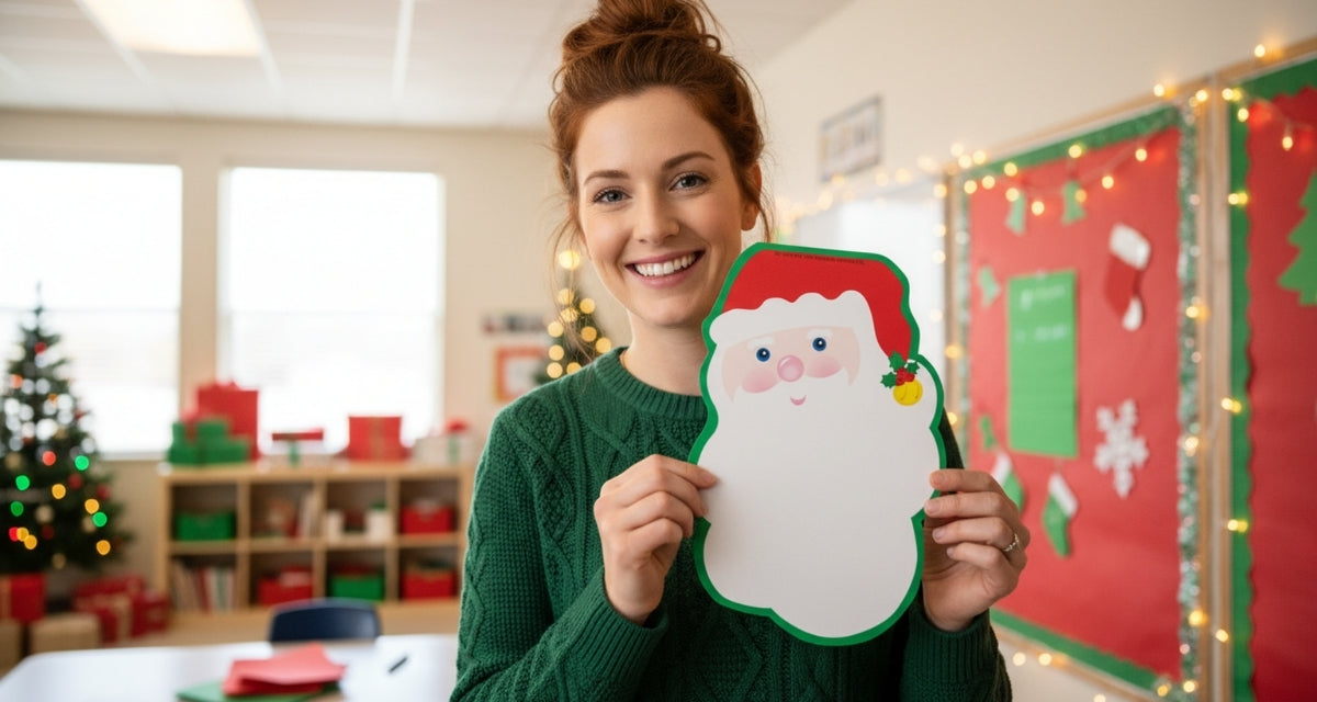 SHAPES ETC. Large Notepad - Santa Face