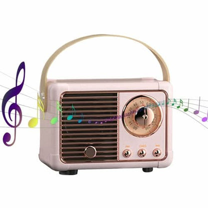 Bluetooth Compact Retro Speakers with Radio - TrendDora