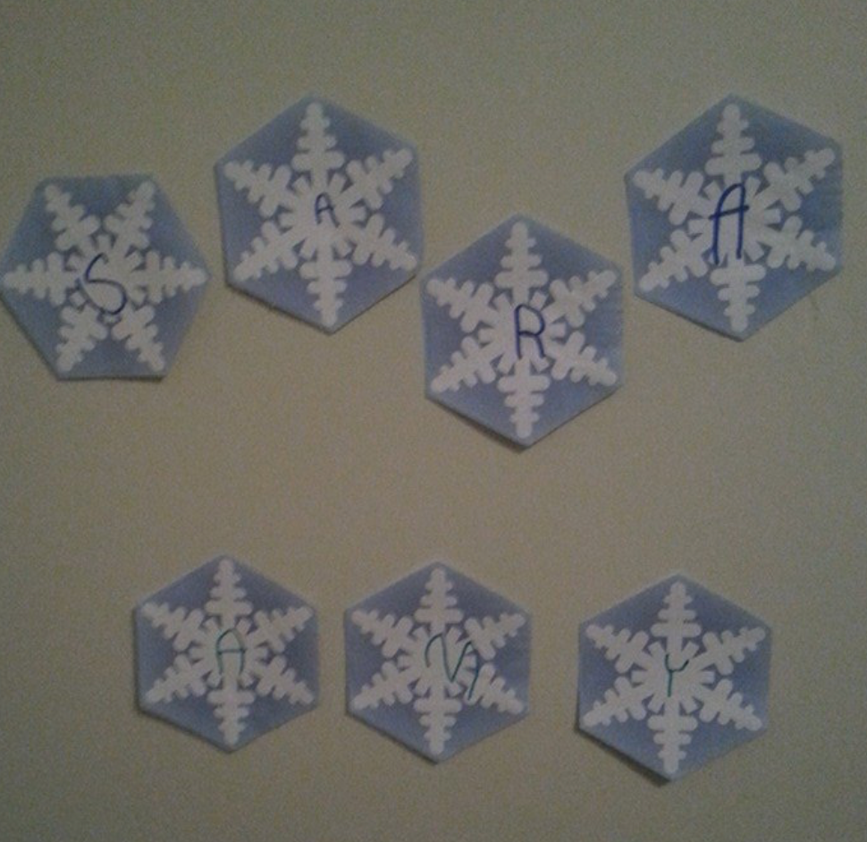 SHAPES ETC. Large Notepad - Snowflake