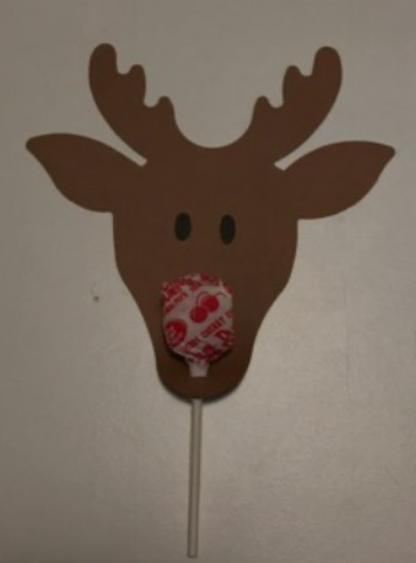 SHAPES ETC. Large Assorted Color Creative Foam Cut-Outs - Reindeer