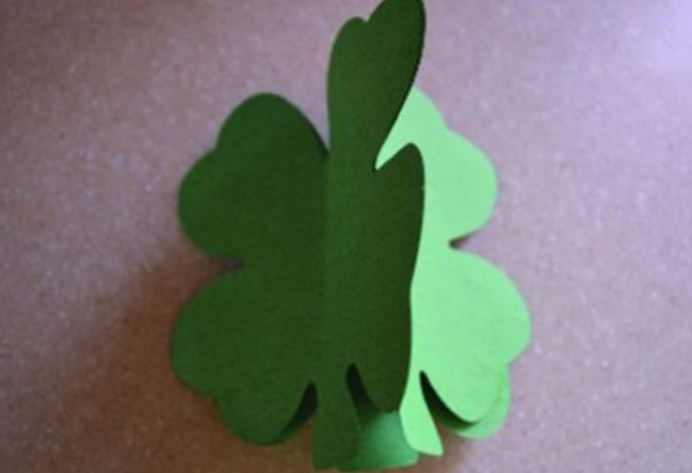 SHAPES ETC. Four Leaf Clover Assorted Color Creative Cut-Outs- 3”