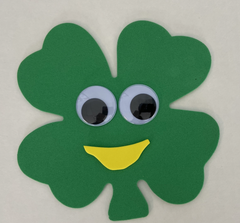 SHAPES ETC. Small Single Color Cut-Out - Four Leaf Clover
