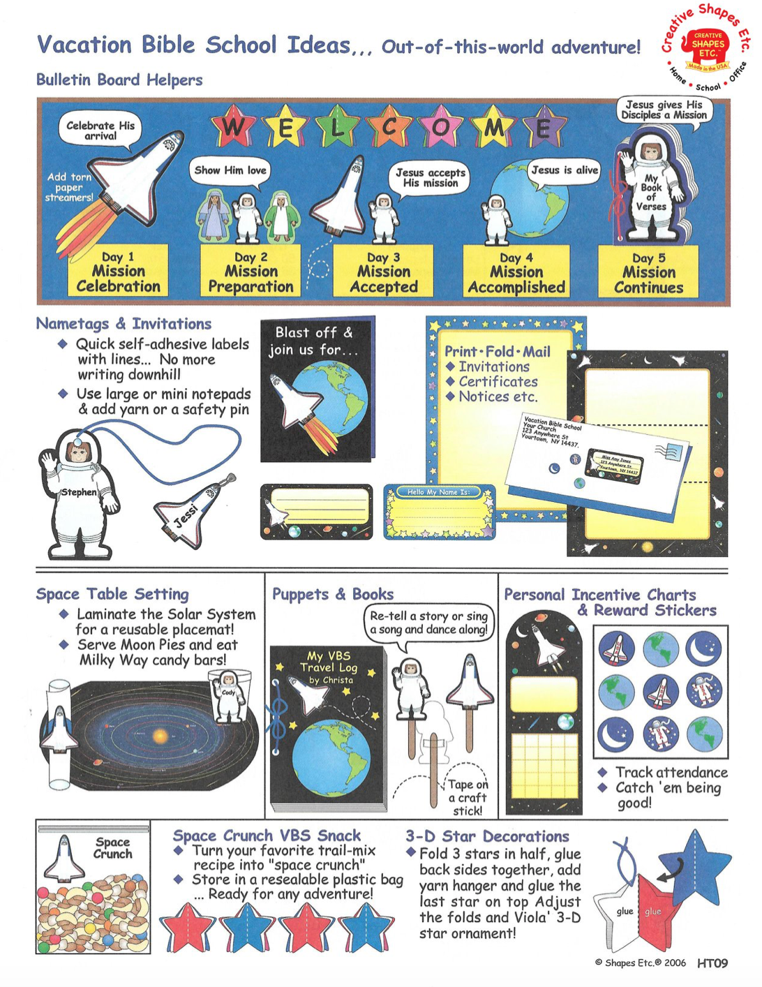SHAPES ETC. Large Activity Set - Space
