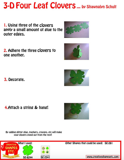 SHAPES ETC. Incentive Stickers - St. Patrick's Theme