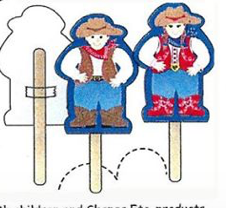 SHAPES ETC. Large Notepad - Cowgirl