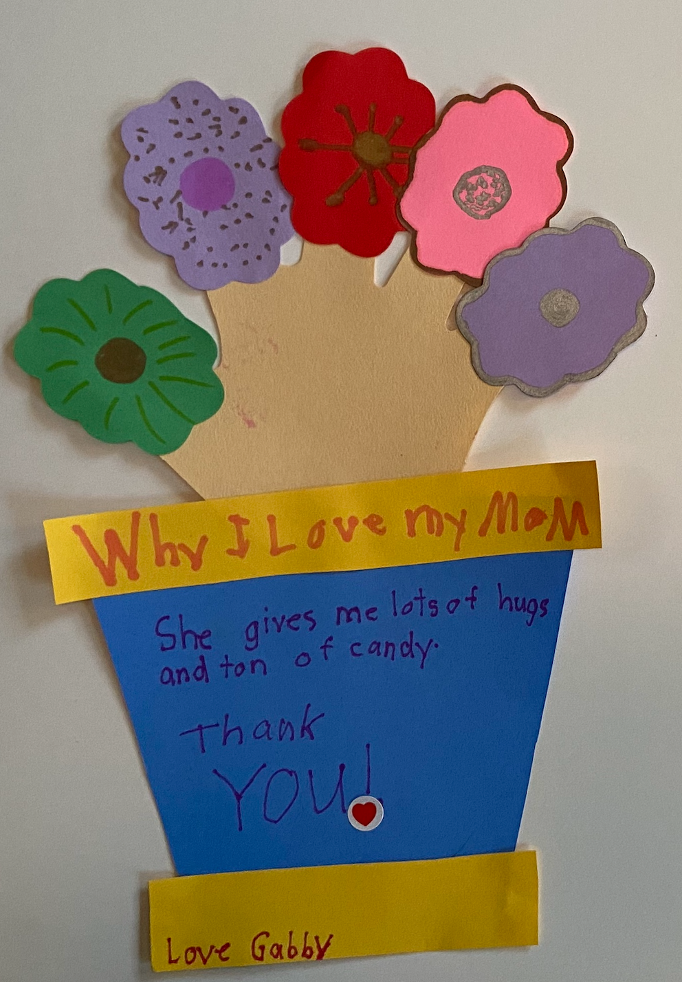 SHAPES ETC. Large Single Color Cut-Out - Flower