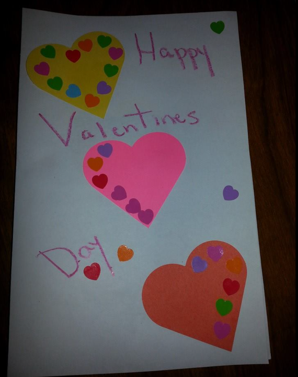 SHAPES ETC. Heart Large Tri-Color Creative Cut-Outs- 5.5”