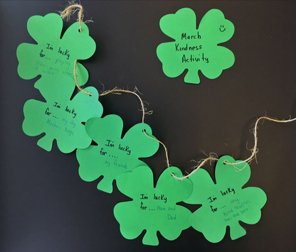 SHAPES ETC. Four Leaf Clover Assorted Color Creative Cut-Outs- 3”