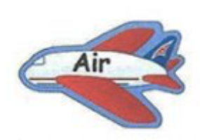 SHAPES ETC. Large Notepad - Airplane