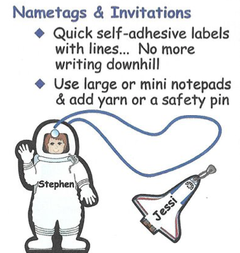 SHAPES ETC. Large Notepad Set -  Space