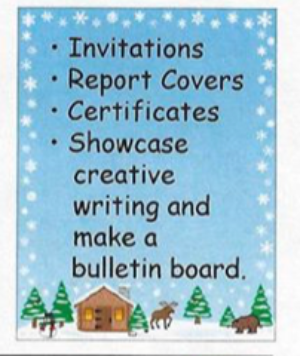SHAPES ETC. Designer Paper - Winter (50 Sheet Package)