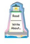 SHAPES ETC.  Large Notepad - Lighthouse