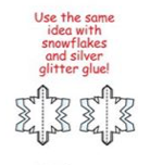 SHAPES ETC. Small Single Color Creative Foam Cut-Outs - Snowflake
