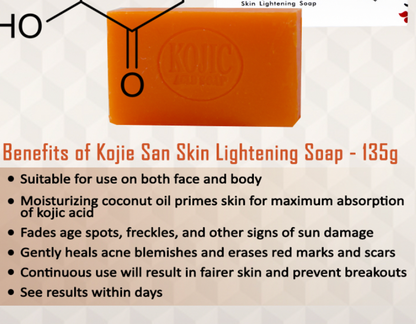 4 Kojic Acid Soaps (4 Packs/8 Pieces)