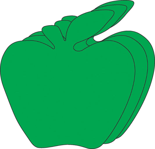 SHAPES ETC. Small Single Color Cut-Out - Green Apple
