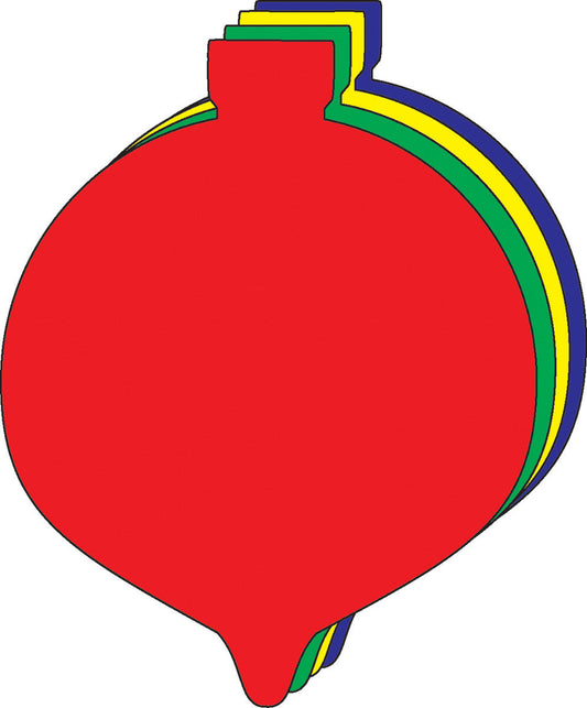 SHAPES ETC. Ornament Assorted Color Creative Cut-Outs- 3”