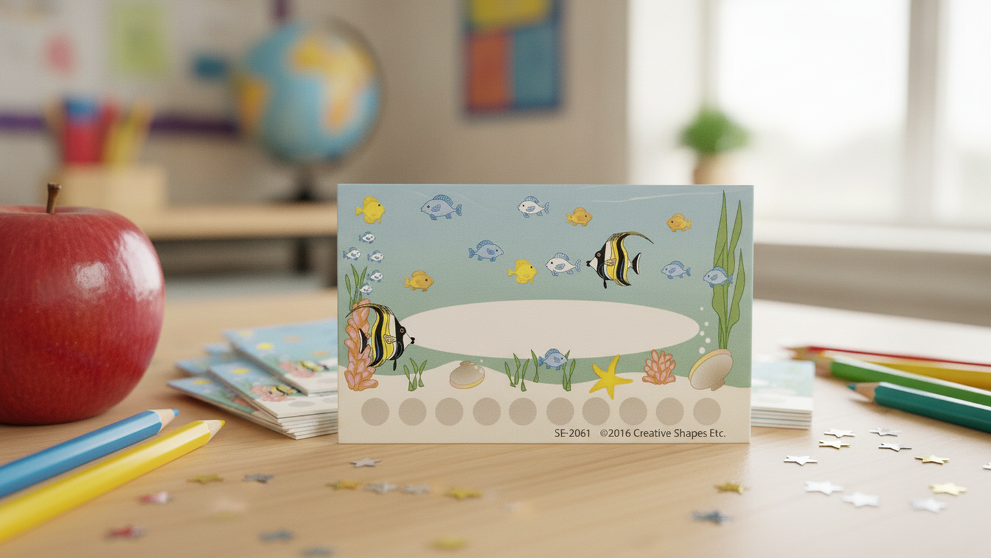 SHAPES ETC. Incentive Punch Cards - Under the Sea