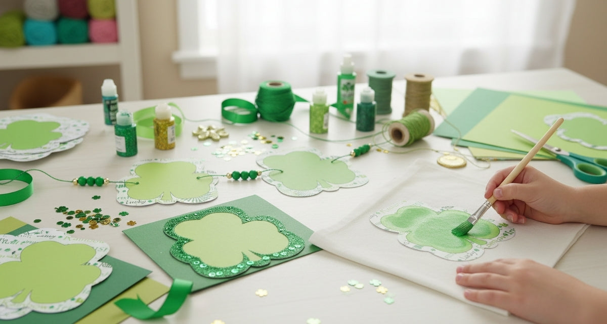 SHAPES ETC. Large Cardstock Accents - St. Patty's Shamrock Variety Pack